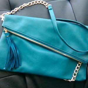 Convertible Clutch Turquoise